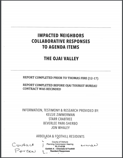 impacted neighbors collaborative responses to agenda items