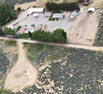 Lockwood Valley Station as seen from Copter 6.