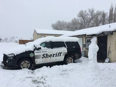 At 5,100 feet above sea level, Lockwood Valley gets frequent winter snowfalls.