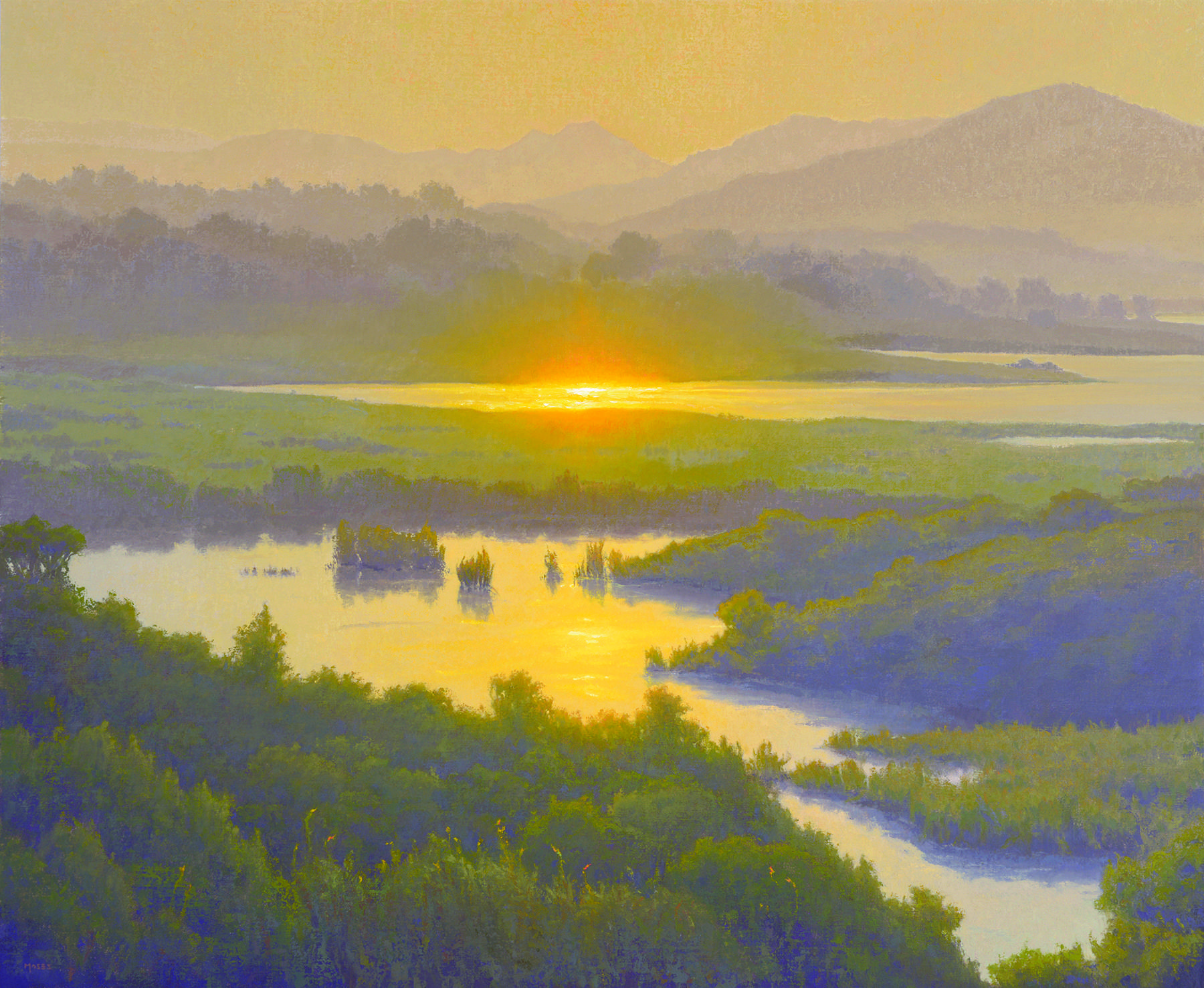 Jennifer Moses-Sun Gazing-36x44-Oil on Linen